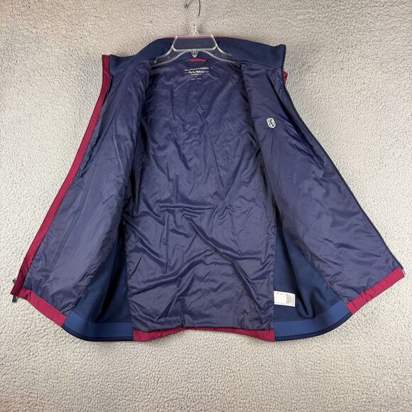 Holderness Bourne King Vest Men L Red Blue Golf Insulated Dry Luxe Performance - Picture 8 of 14